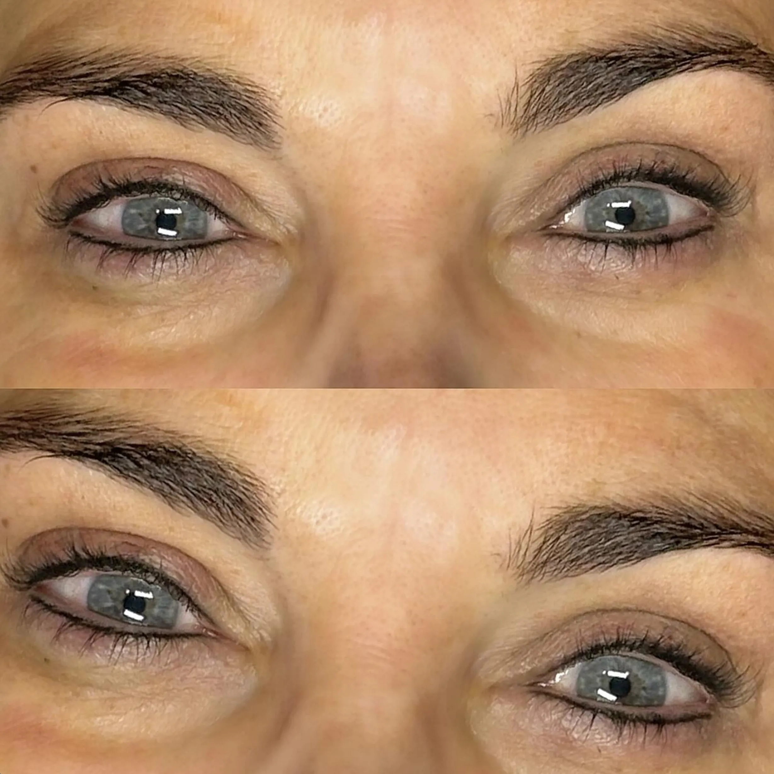 tattooed eyeliner before and after